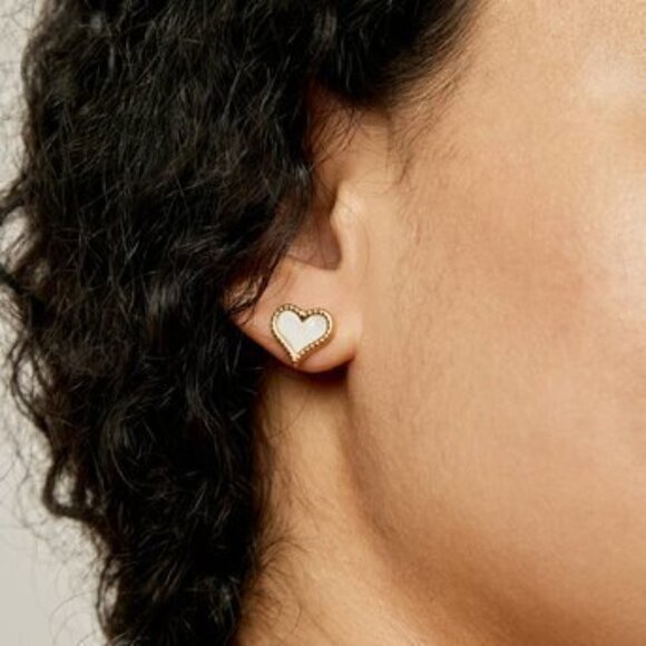 Heart Ebove, 18K gold plated Stainless steel earrings - Picture 2 of 4